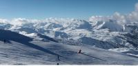 Photo Texture of Background Snowy Mountains