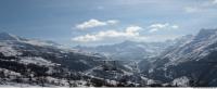 Photo Texture of Background Snowy Mountains