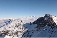 Photo Texture of Background Snowy Mountains