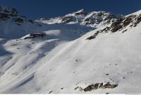 Photo Texture of Background Snowy Mountains