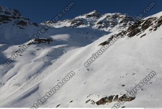 Photo Texture of Background Snowy Mountains