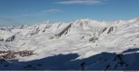 Photo Texture of Background Snowy Mountains