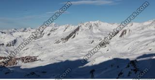 Photo Texture of Background Snowy Mountains