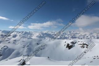 Photo Texture of Background Snowy Mountains