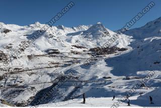 Photo Texture of Background Snowy Mountains