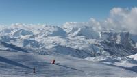 Photo Texture of Background Snowy Mountains