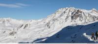 Photo Texture of Background Snowy Mountains