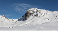 Photo Texture of Background Snowy Mountains