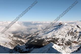 Photo Texture of Background Snowy Mountains