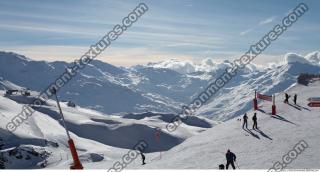 Photo Texture of Background Snowy Mountains