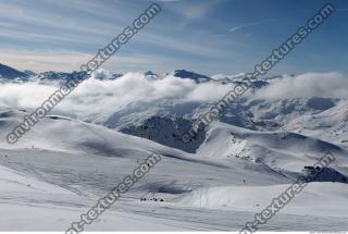 Photo Texture of Background Snowy Mountains