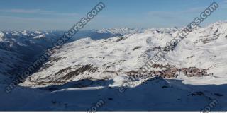 Photo Texture of Background Snowy Mountains