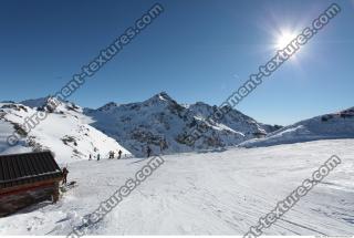 Photo Texture of Background Snowy Mountains