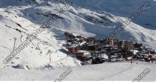 Photo Texture of Background Snowy Mountains