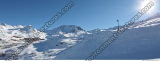 Photo Texture of Background Snowy Mountains