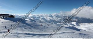 Photo Texture of Background Snowy Mountains