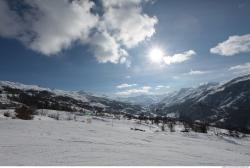 Photo Textures of Background Snowy Mountains