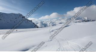 Photo Texture of Background Snowy Mountains