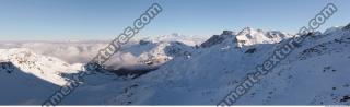 Photo Texture of Background Snowy Mountains