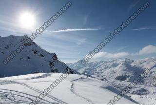 Photo Texture of Background Snowy Mountains