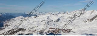 Photo Texture of Background Snowy Mountains