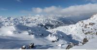 Photo Texture of Background Snowy Mountains