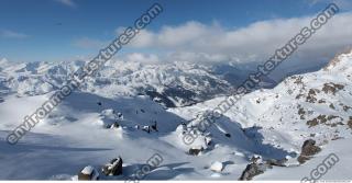 Photo Texture of Background Snowy Mountains