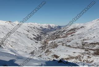 Photo Texture of Background Snowy Mountains