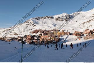 Photo Texture of Background Snowy Mountains