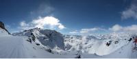 Photo Texture of Background Snowy Mountains