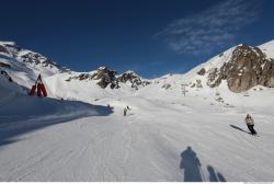 Photo Textures of Background Snowy Mountains