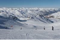 Photo Texture of Background Snowy Mountains