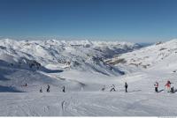 Photo Texture of Background Snowy Mountains