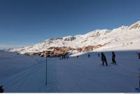 Photo Texture of Background Snowy Mountains