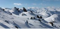 Photo Texture of Background Snowy Mountains