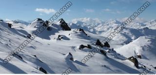 Photo Texture of Background Snowy Mountains