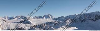 Photo Texture of Background Snowy Mountains