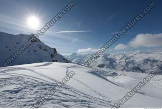 Photo Texture of Background Snowy Mountains