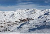 Photo Texture of Background Snowy Mountains