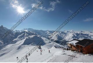 Photo Texture of Background Snowy Mountains