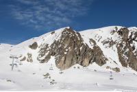 Photo Texture of Background Snowy Mountains