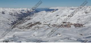 Photo Texture of Background Snowy Mountains