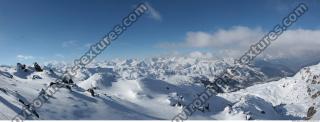 Photo Texture of Background Snowy Mountains