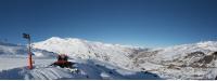 Photo Texture of Background Snowy Mountains