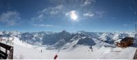 Photo Texture of Background Snowy Mountains