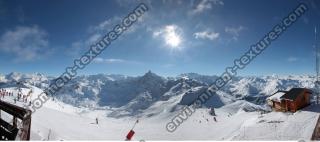 Photo Texture of Background Snowy Mountains