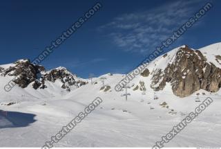 Photo Texture of Background Snowy Mountains