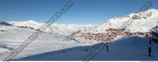 Photo Texture of Background Snowy Mountains