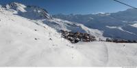 Photo Texture of Background Snowy Mountains