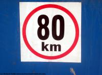 Photo Texture of Speed Limit Traffic Sign